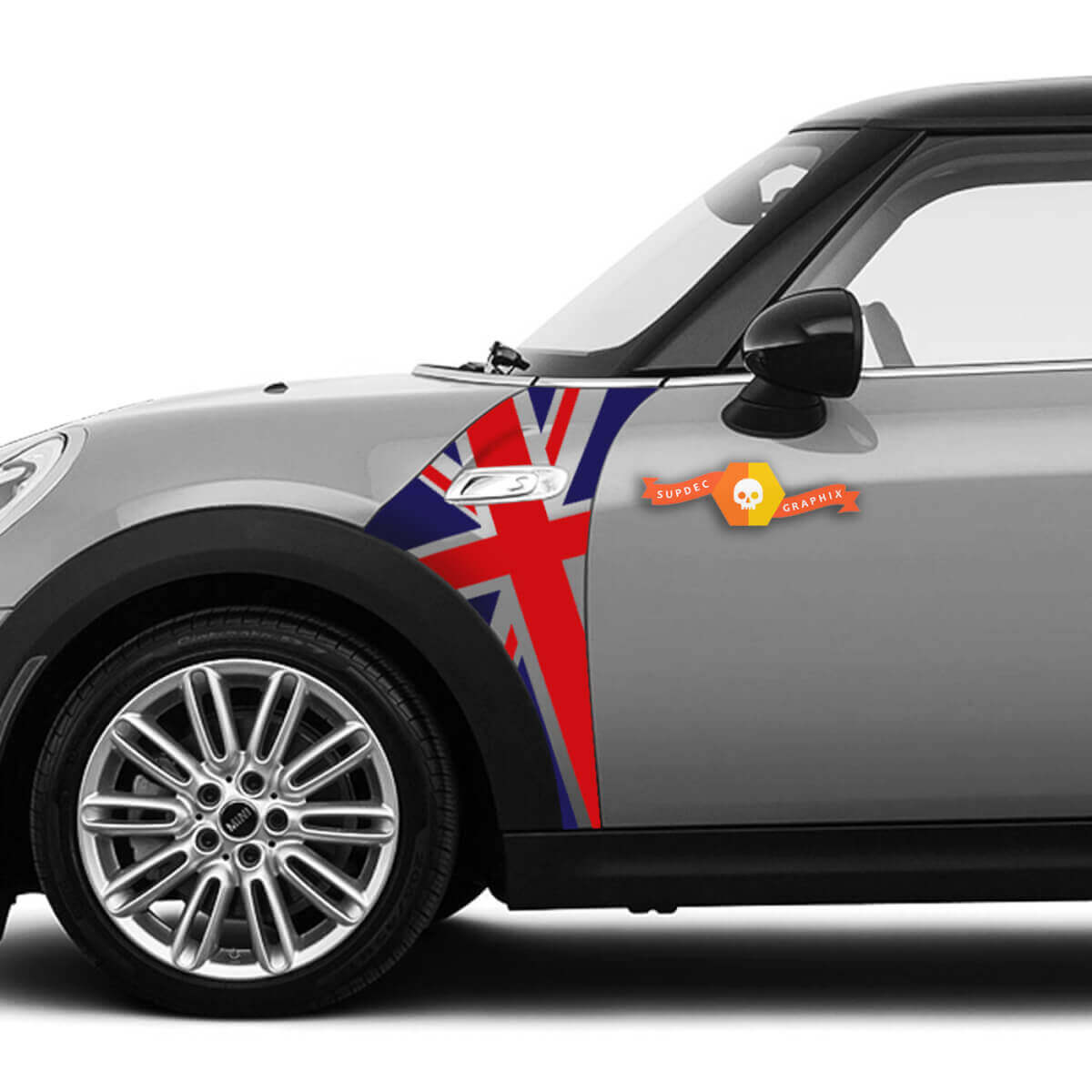 Set de décalcomanies d'ailes A-Panel Union Jack pour MINI Cooper S