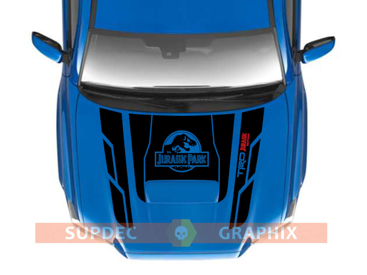 Décalcomanie de capot style TRD inspirée de Jurassic Park pour Toyota Tacoma 2016-2021