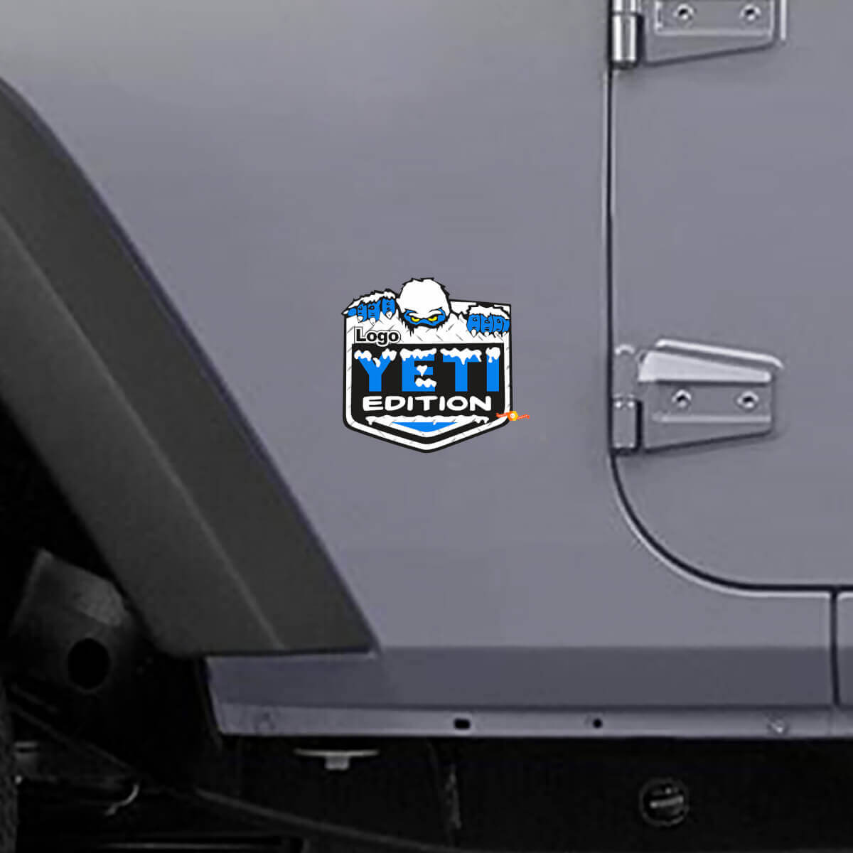 Autocollant latéral vinyle édition Yeti avec logo personnalisé pour Jeep Wrangler Rubicon