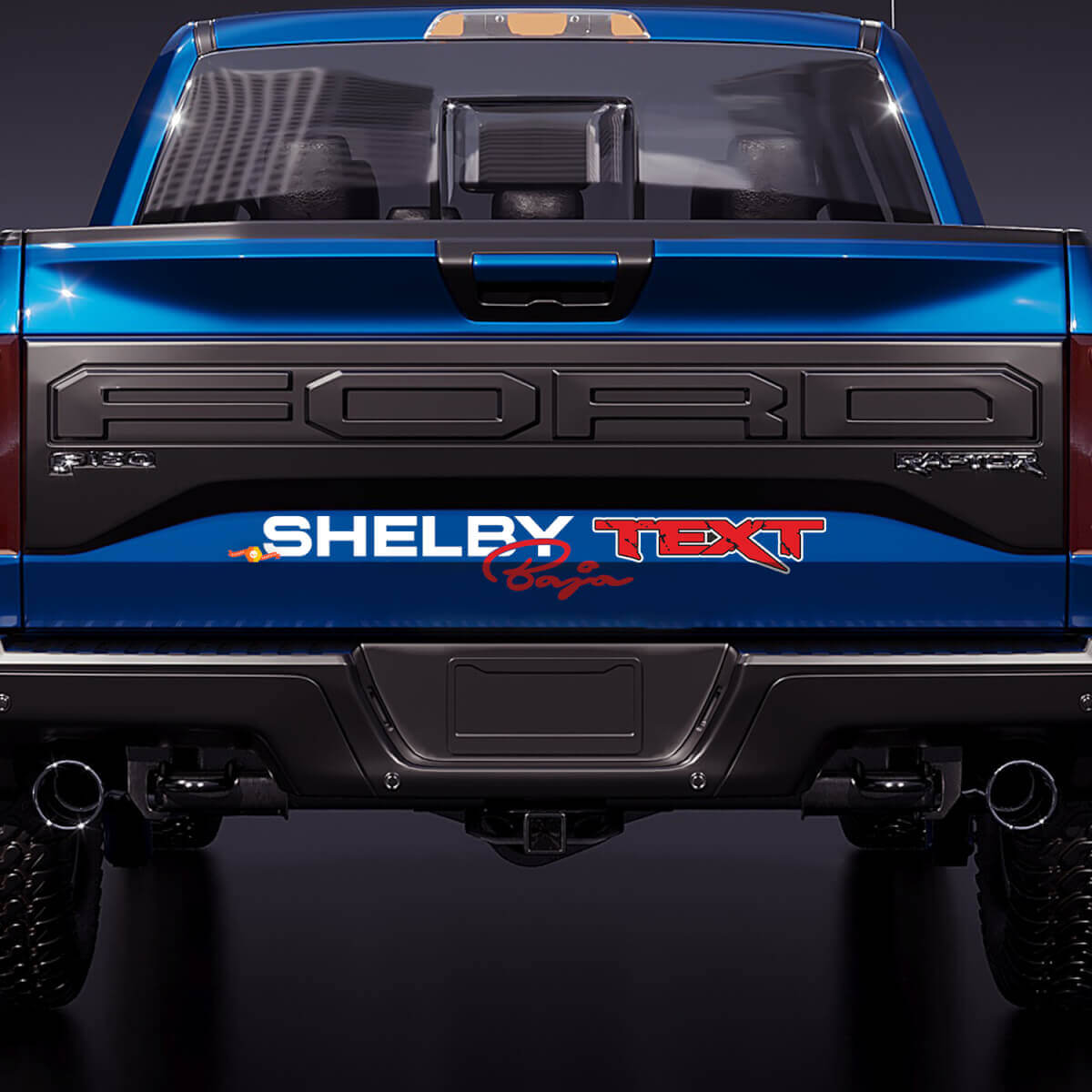 Autocollant en vinyle graphique pour hayon Shelby Baja Edition pour Musclecar truck power truck