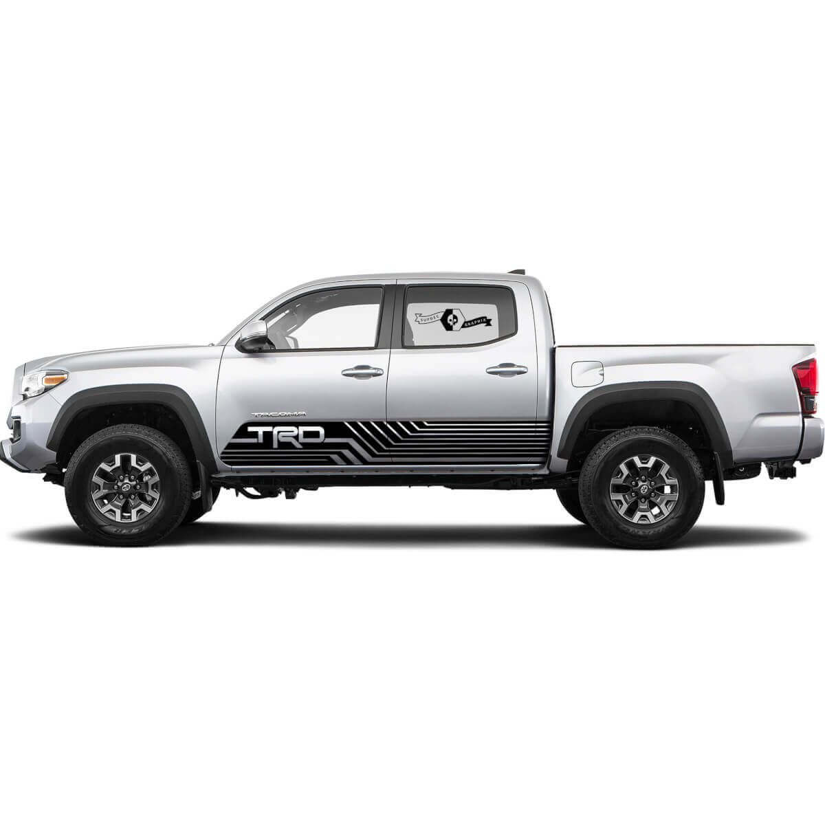 Autocollant vinyle TRD côté Toyota Tacoma Sticker Graphiques Pro Sport Side Off Road
