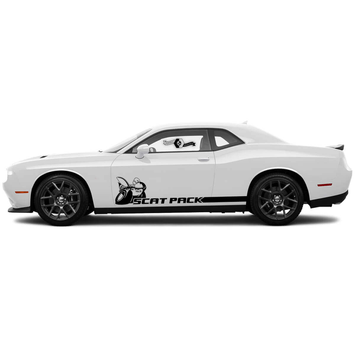 Décalcomanies de bas de caisse Scat Pack pour Dodge Challenger ou Charger Autocollants en vinyle
