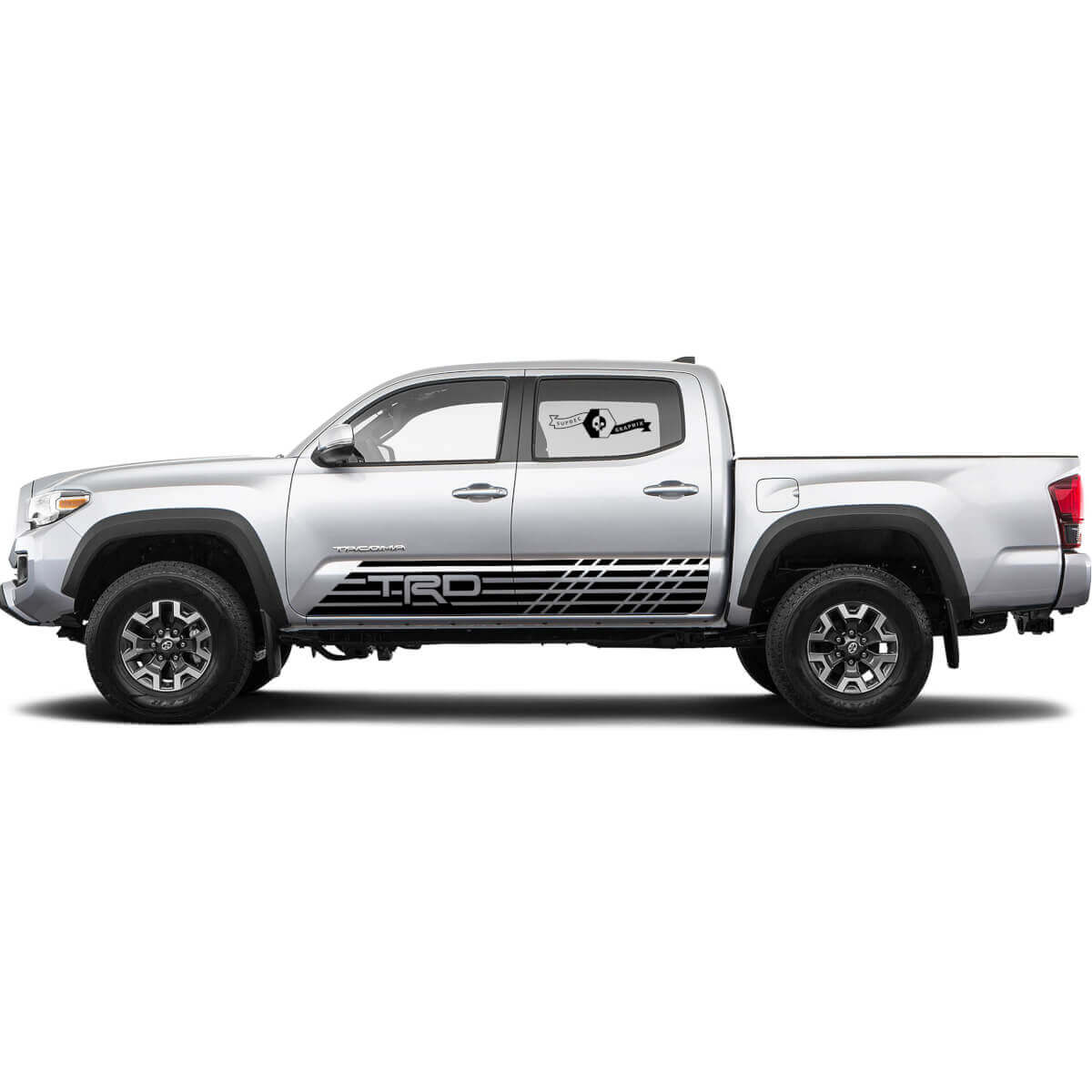 Autocollant graphique en vinyle pour côté TRD Off Road Sport Pro Lines pour Toyota Tacoma
