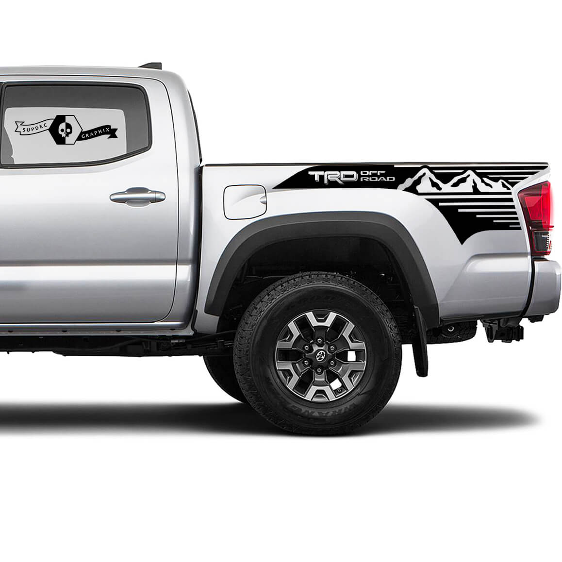 TRD 4x4 montagnes hors route Côté de chevet Stickers vinyle Stickers Decal TO TOYOTA TACOMA TUNDRA Toutes les années # 22