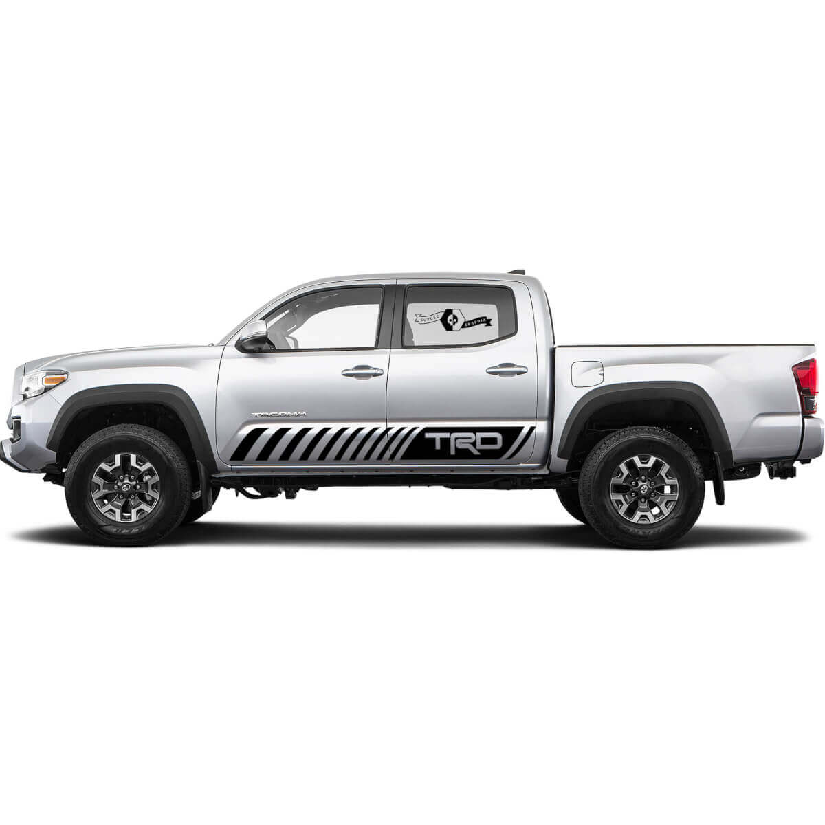 TRD hors route laisse Rocker Panel BedSide Side Autocollants Vinyle Décalque adapté à Toyota Tacoma Tundra toutes les années 4
