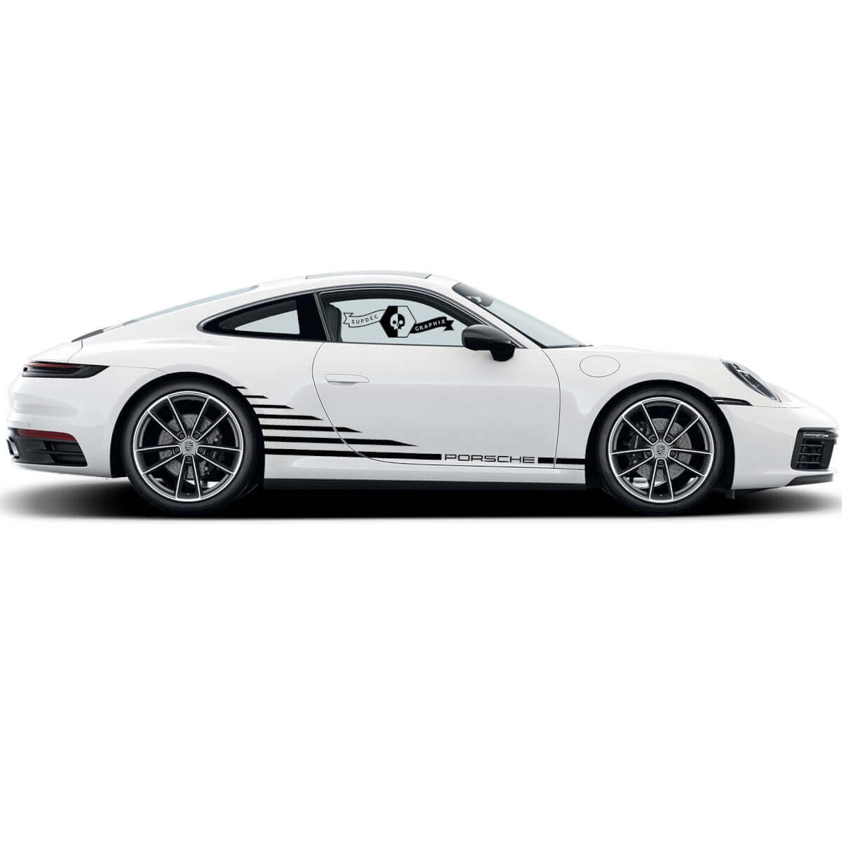 Kit de décalcomanies vinyle bandes latérales style Carrera pour Porsche 911