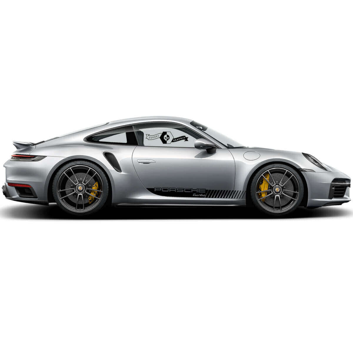 Kit d'autocollants vinyle bandes latérales Turbo Porsche pour Porsche 911 Carrera