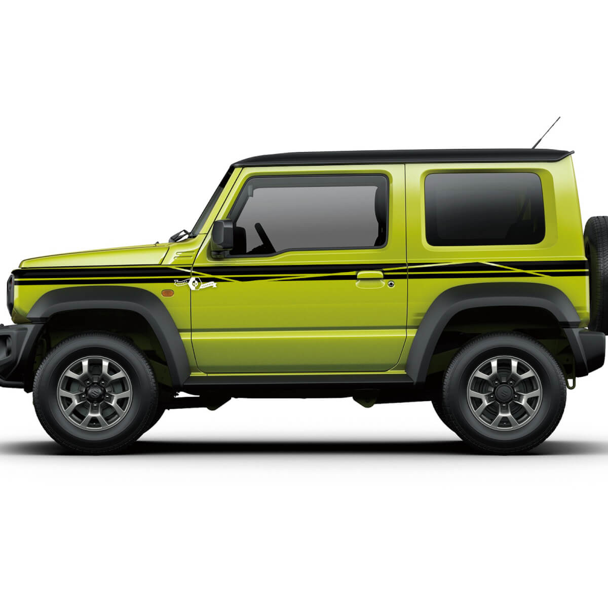 Suzuki JIMNY Graphiques latéraux Autocollant de portes Logo Lignes autocollant 3
