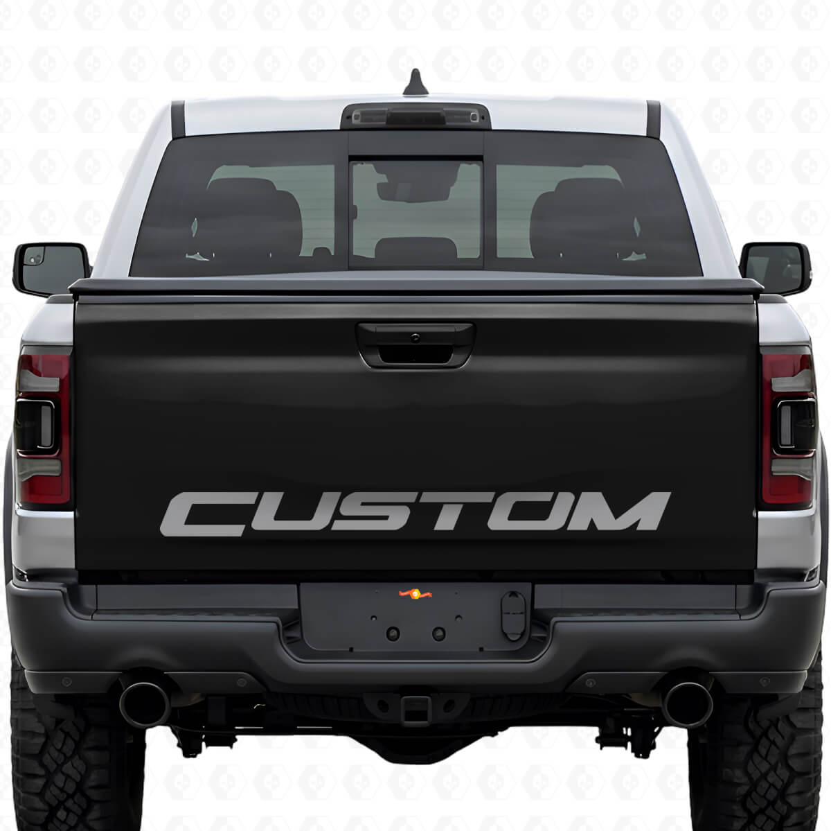 Autocollant Vinyle Personnalisé Lettre Blackout de Hayon pour Dodge Ram Rebel