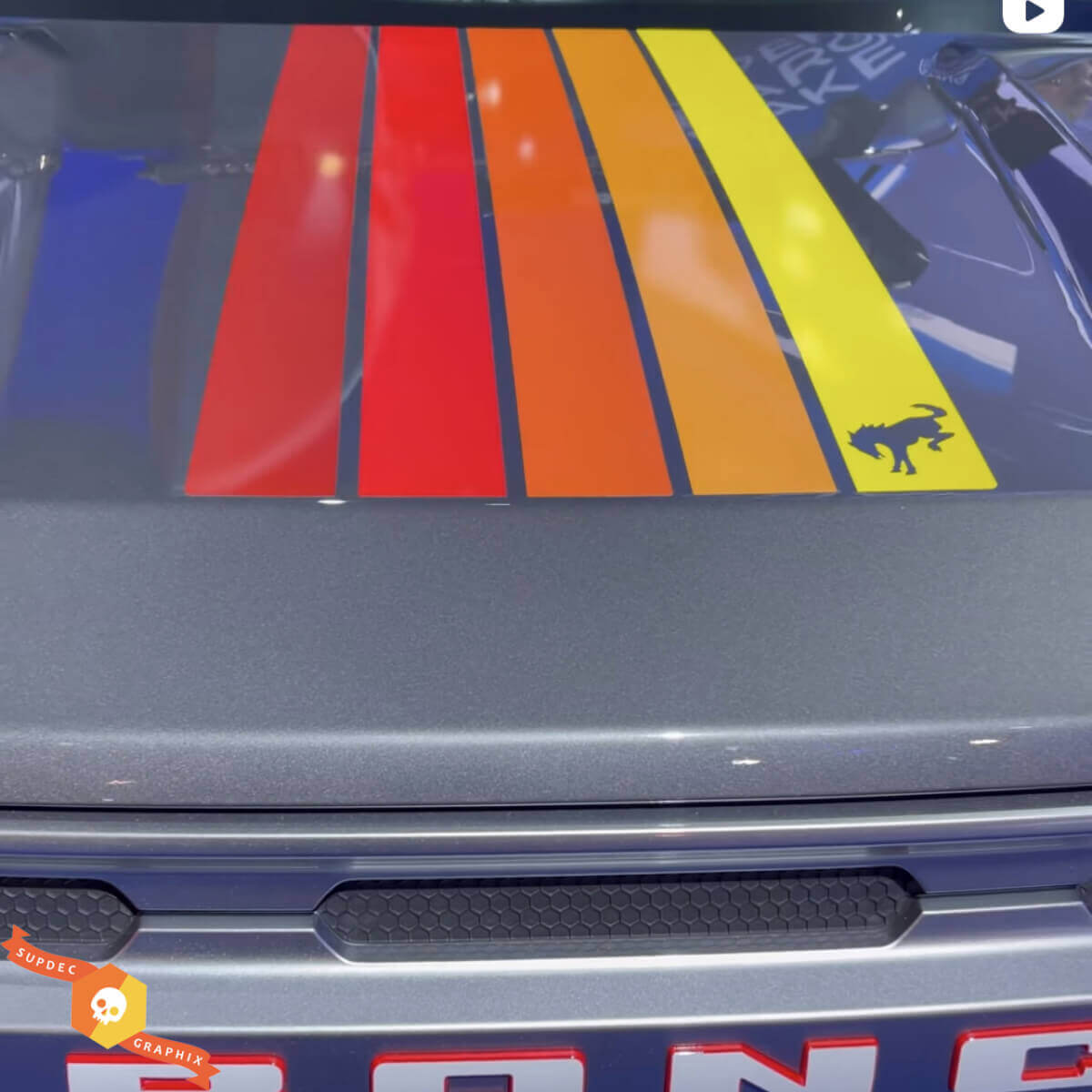 Bandes de capot Autocollants de portes pour Musclecar horse 2021
