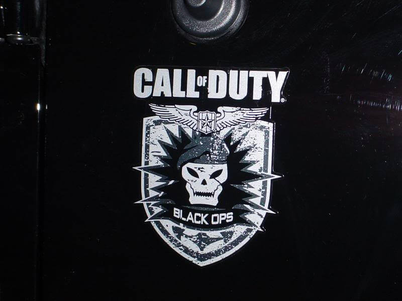 Autocollant vinyle logo latéral Call of Duty Black Ops pour Jeep Wrangler