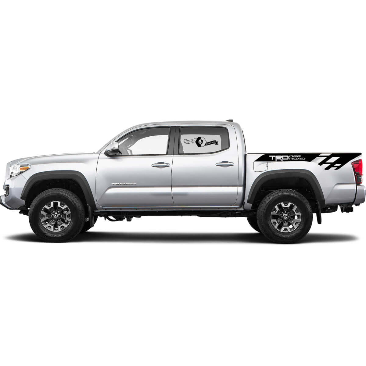 2 Kit d'autocollants Décalcomanie Pour Toyota Trd Hors Route Moderne Tacoma Lit Autocollant Graphique Côté WRAP
