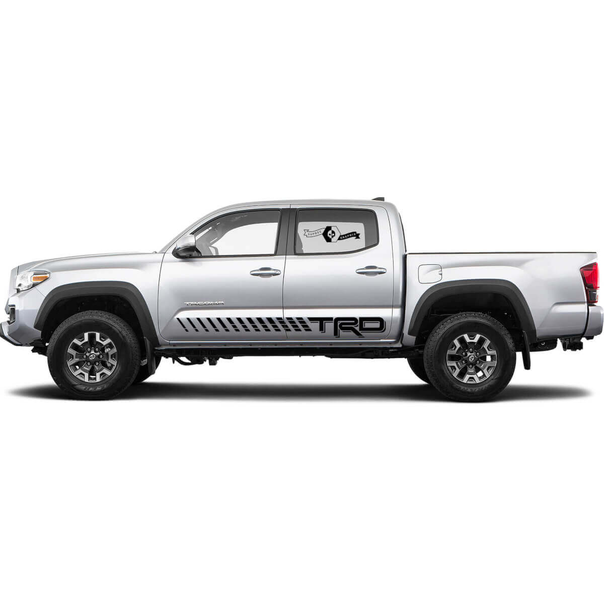 2 Kit d'autocollants Décalcomanie Pour Toyota Trd Tacoma Bande Autocollant Rocker Panel Décalcomanie Graphique Portes
