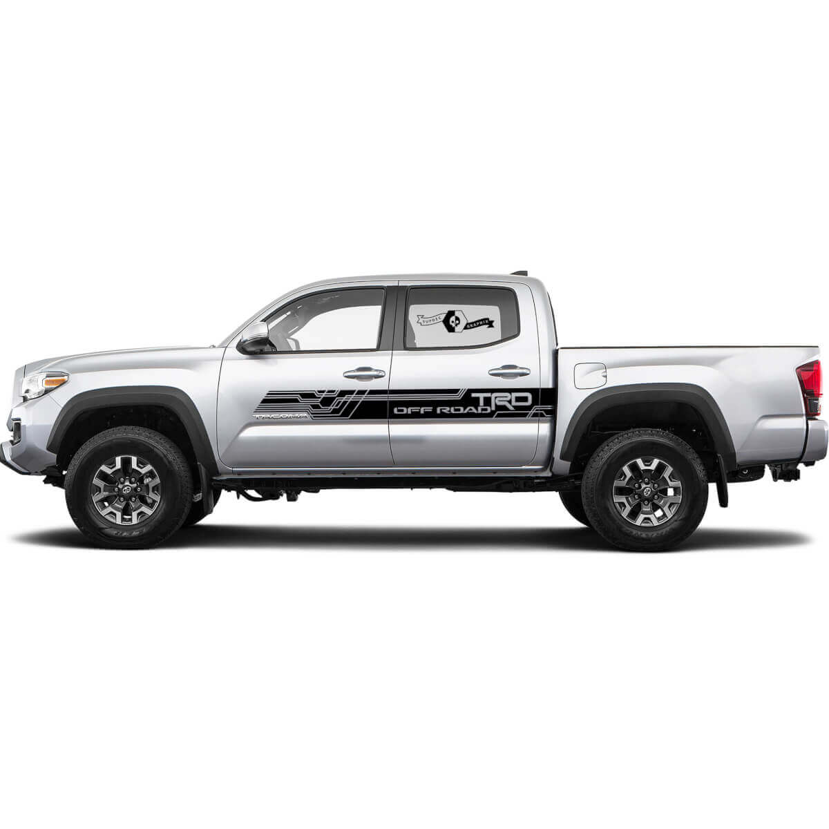 Kit d'autocollants bande de porte style tout-terrain TRD pour Toyota Tacoma
