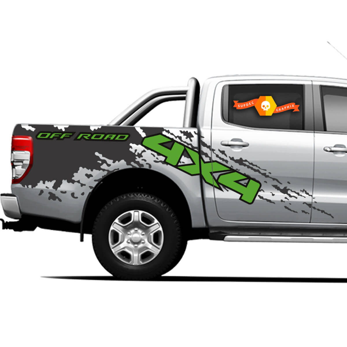 4 × 4 hors route camion Splash Côté Lits Grandes décalcomanies pour Ford Ranger