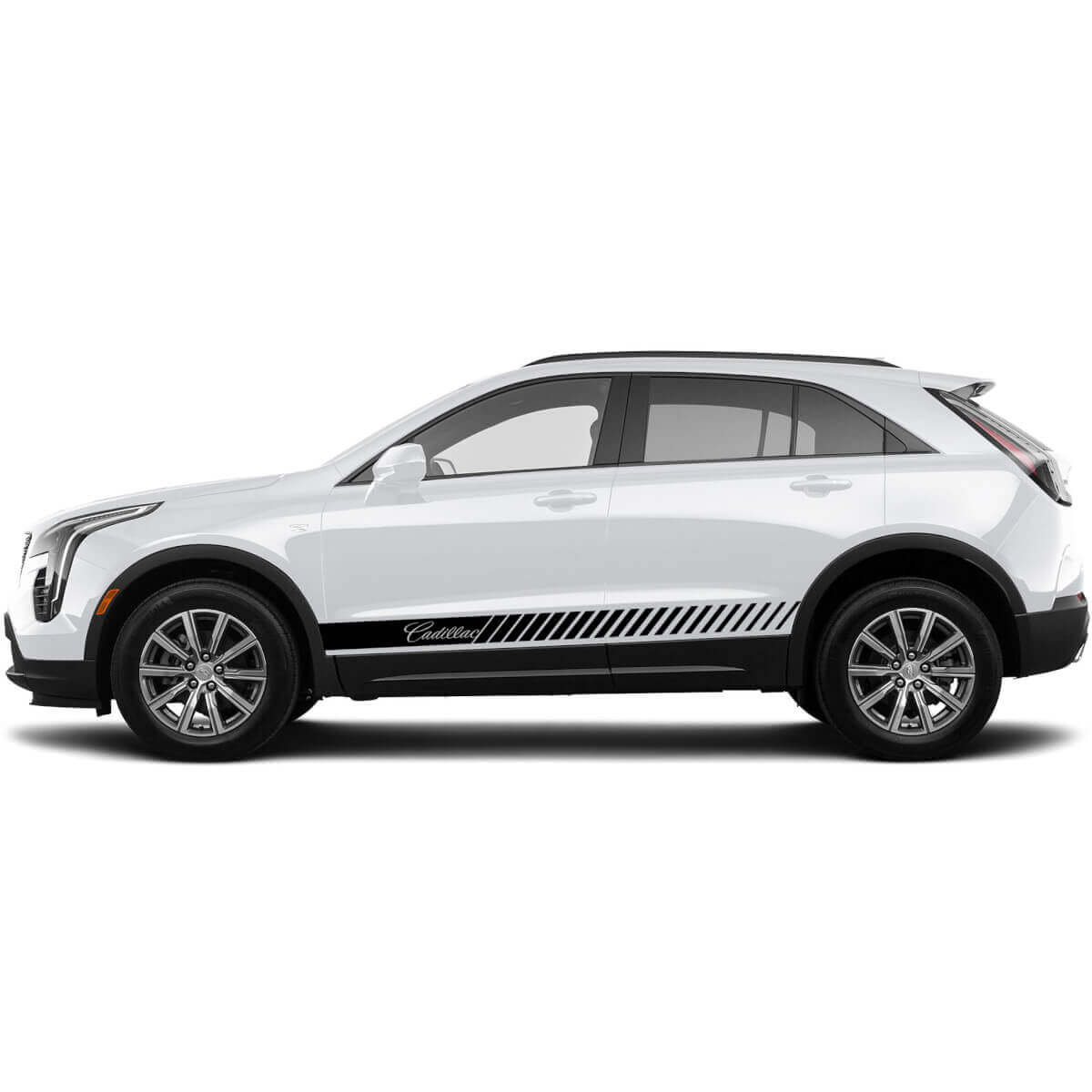 2 Nouvel Autocollant Décalcomanie Bande de Lignes Horizontales pour Cadillac XT4 - maintenant
