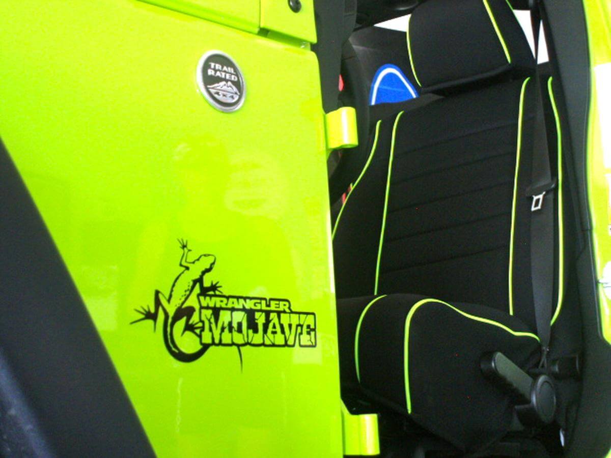 Autocollants en vinyle Mojave 2 pour Jeep Wrangler Rubicon TJ YK JK