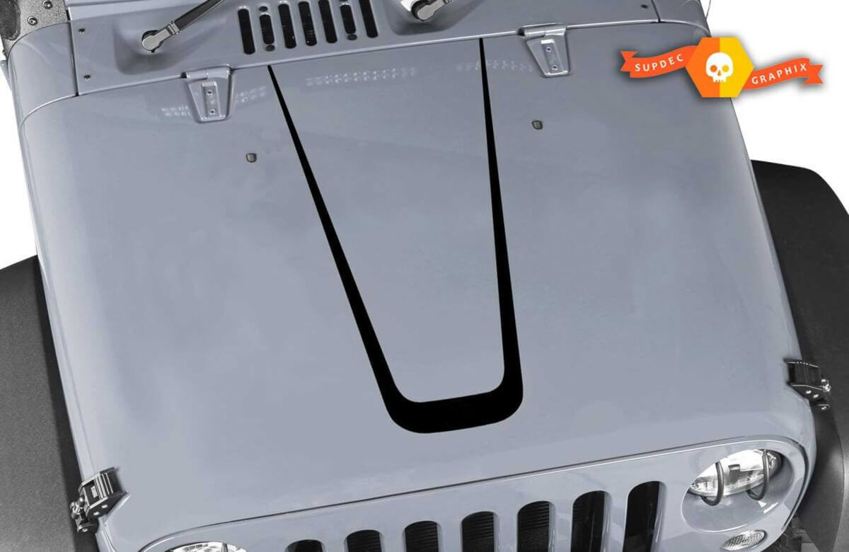 Jeep Wrangler capot CJ XJ YJ TJ vinyle autocollant autocollant