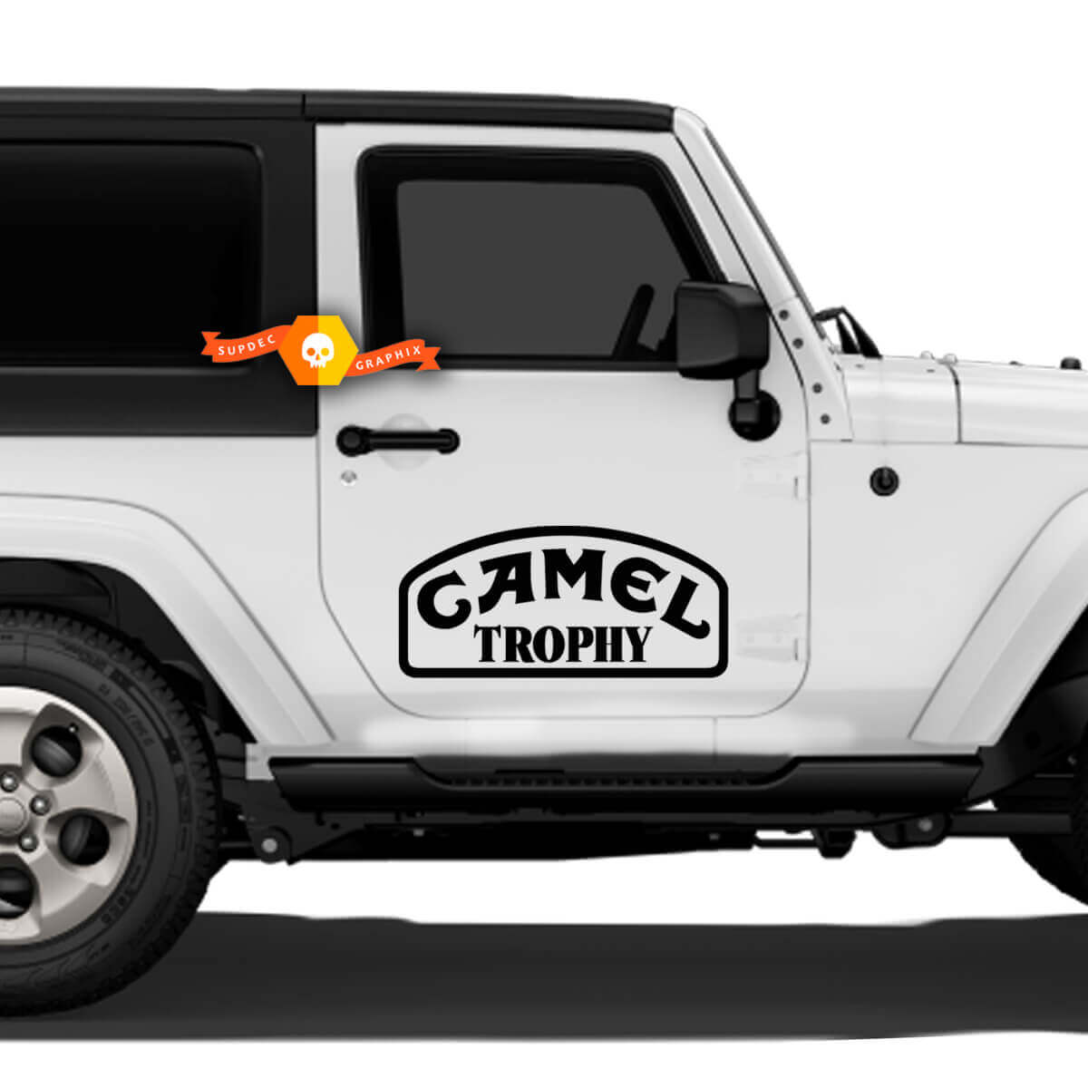 Paire Autocollant Jeep Camel Trophy Portes Pour 2021 Autocollant Vinyle
