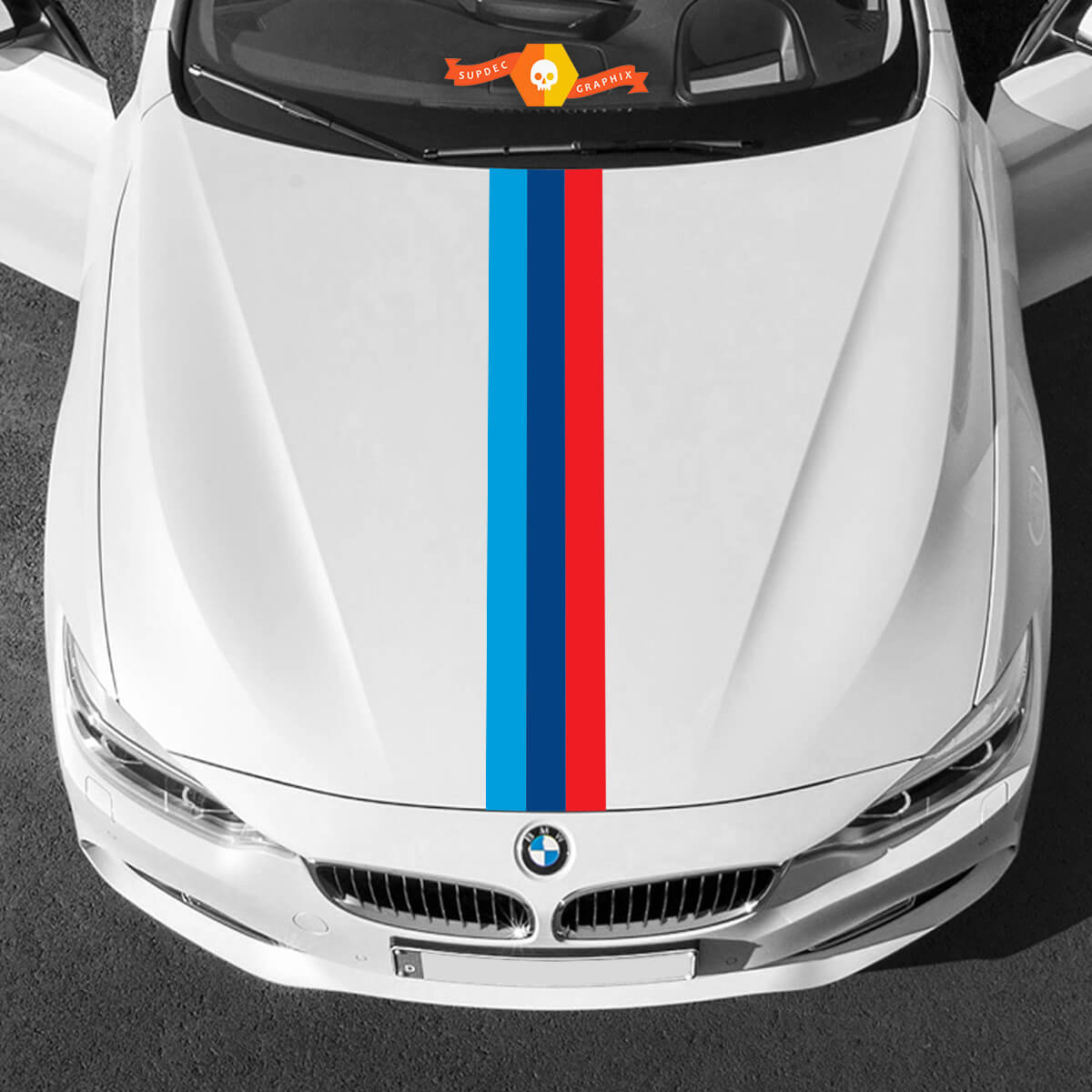 Hood Stripes M Couleurs pour BMW Toute génération et modèles