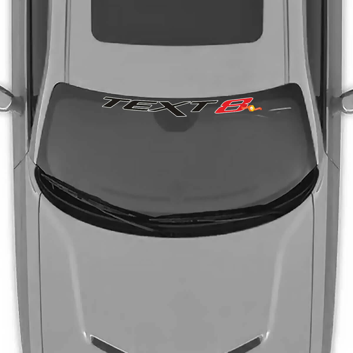 Autocollant vinyle pare-brise style SRT personnalisé pour Dodge Challenger