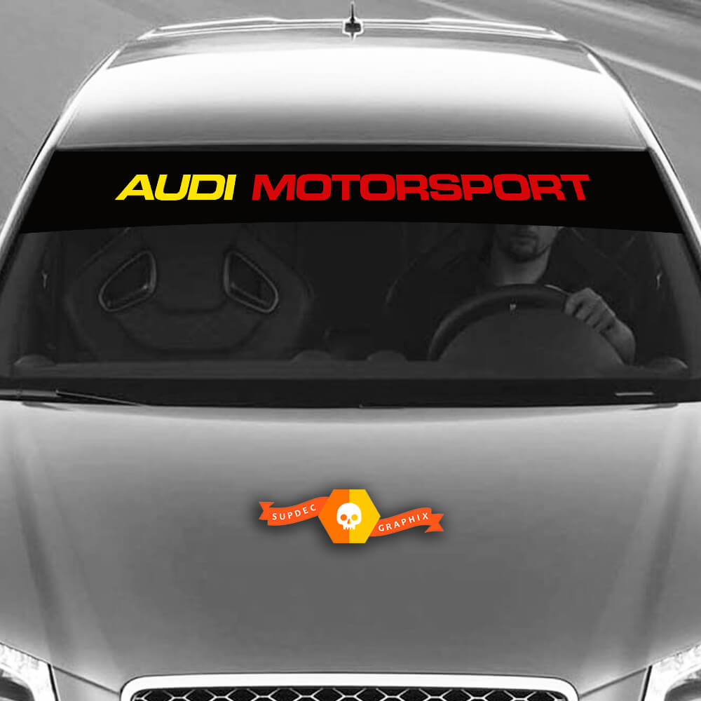 Décalcomanies en vinyle Autocollants graphiques pare-brise Audi sunstrip Motorsport new 2022
