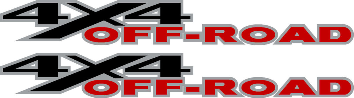 2 autocollants en vinyle DODGE RAM 4x4 OFF ROAD TRUCK