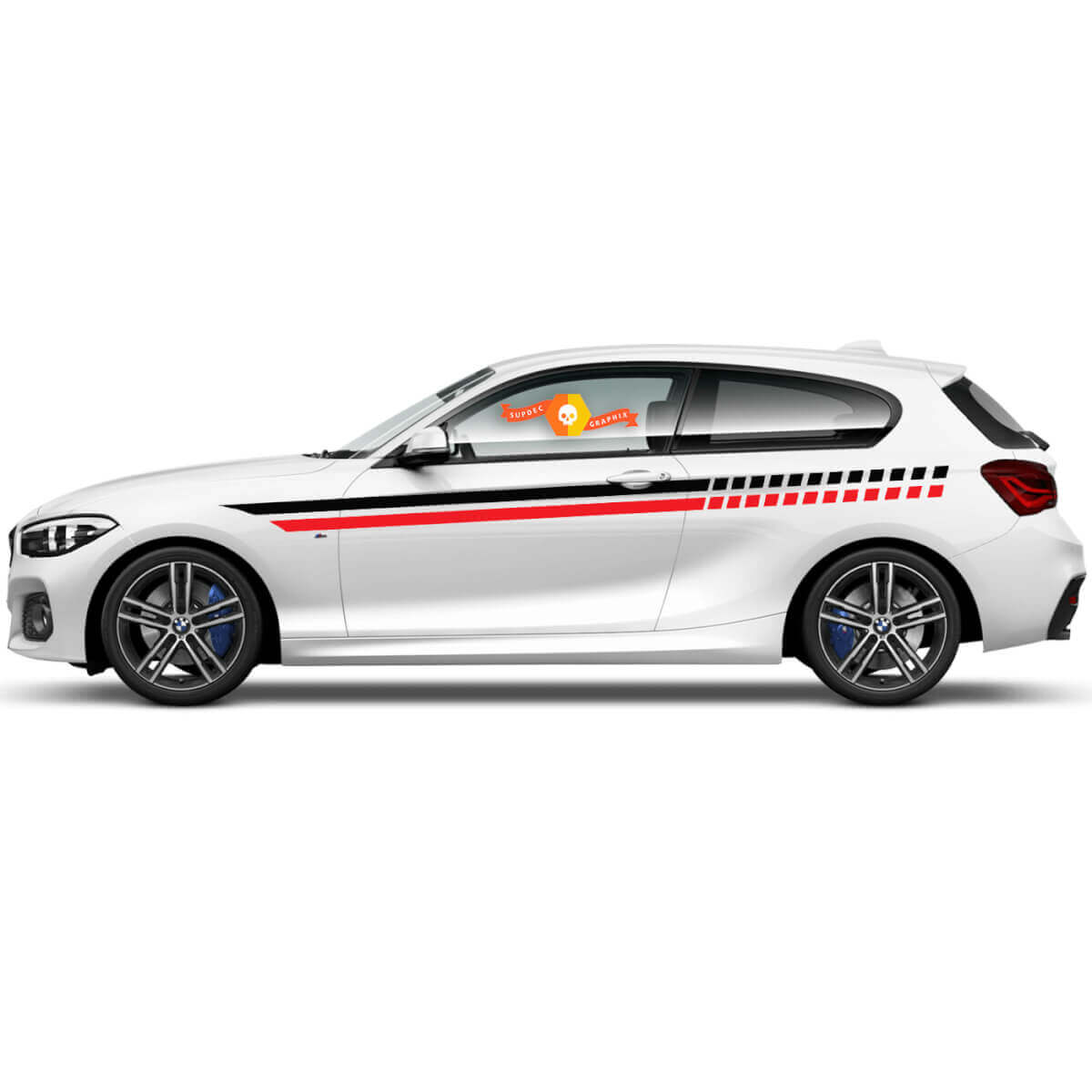 2x Autocollants en vinyle Graphiques Stickers côté bmw 1 série 2015 dessin de porte 2022
