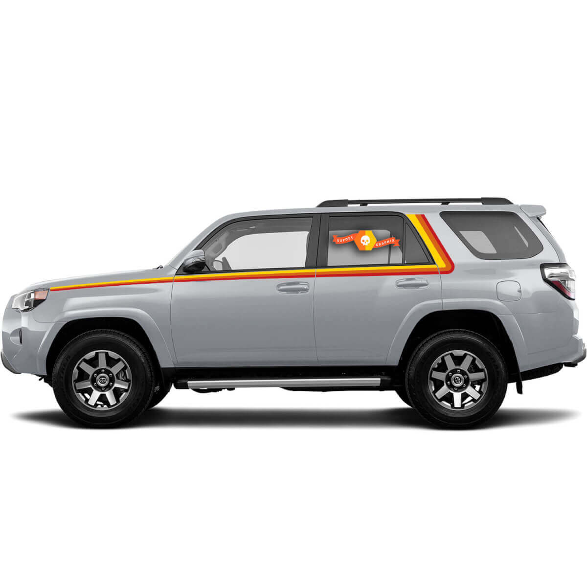 Kit d'autocollants en vinyle style vintage pour bandes latérales pour Toyota 4Runner