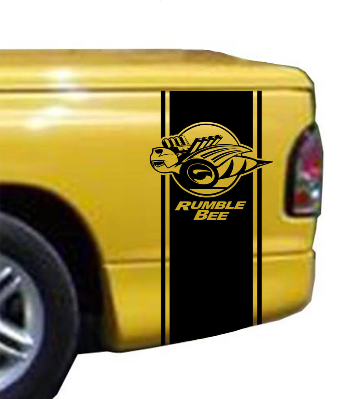 Rumble Bee Kit de rayures de lit pour camion Dodge Ram en vinyle
