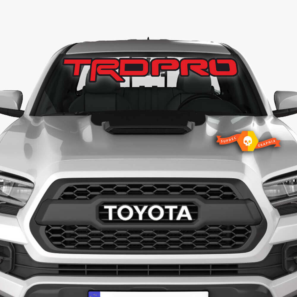 Autocollant Pare-brise Style TRD Pro pour camions et SUV Toyota