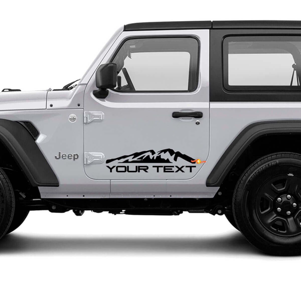 Ensemble d'autocollants vinyle personnalisés pour flanc de montagne Jeep Wrangler Unlimited