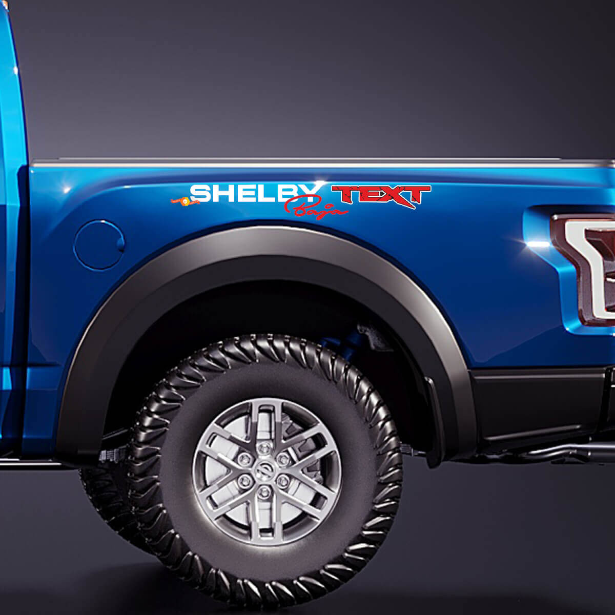 Autocollant graphique de garde-boue arrière latéral pour Musclecar truck power truck Shelby Baja Edition
