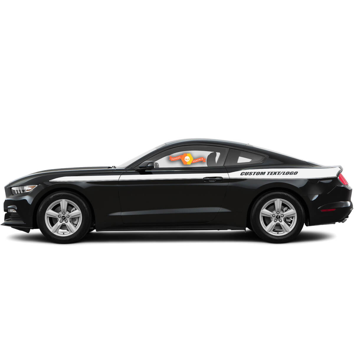 Nouvelle paire Ford Mustang 2015-2017 Logo personnalisé Stripe Vinyl Decal Sticker Graphic Kit