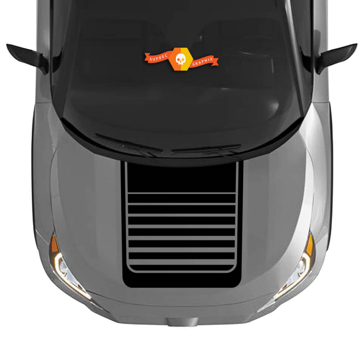 Kit autocollant pour capot s'adapte à Toyota RAV4 2019 - 2022 autocollant vinyle
