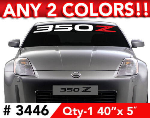 AUTOCOLLANT DÉCALCOMANIE 2 COULEURS NISSAN 350 Z 40 po L x 5 po H
