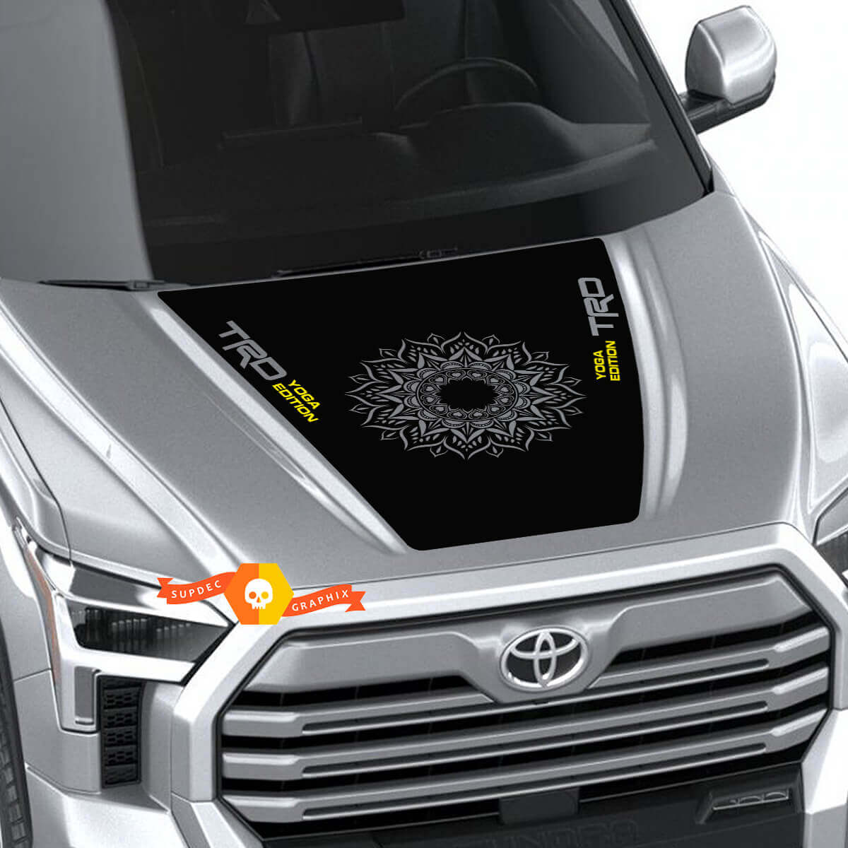 Autocollant en vinyle pour capot TRD Yoga Edition pour Toyota Tundra 2022