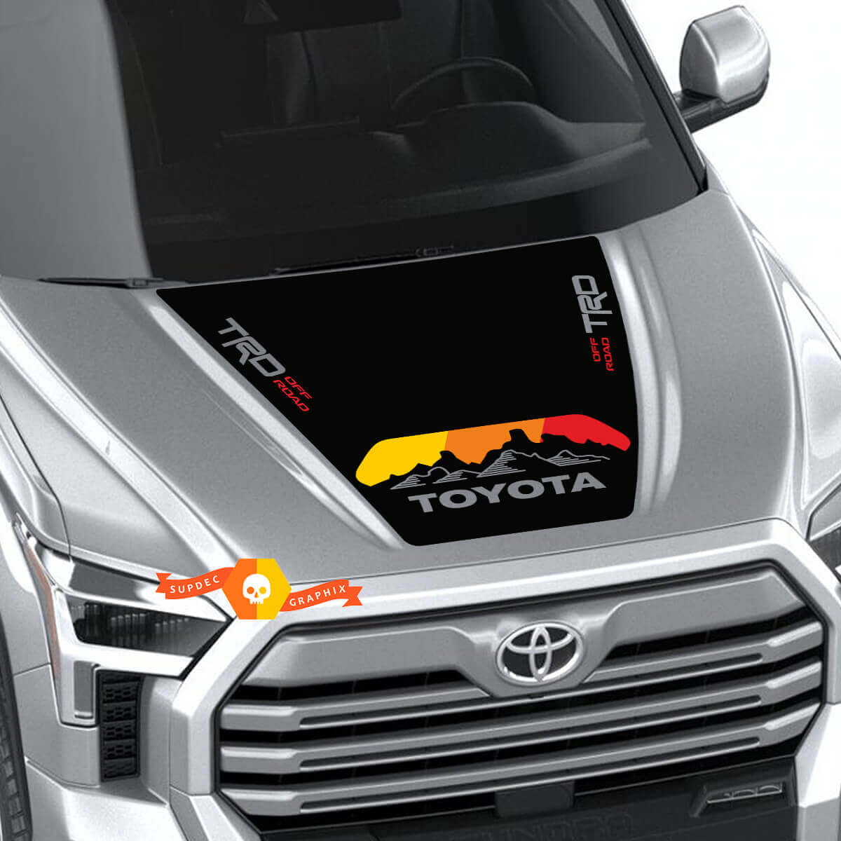 Autocollant Vinyle Capot Style Vintage TRD SR5 pour Toyota Tundra 2022