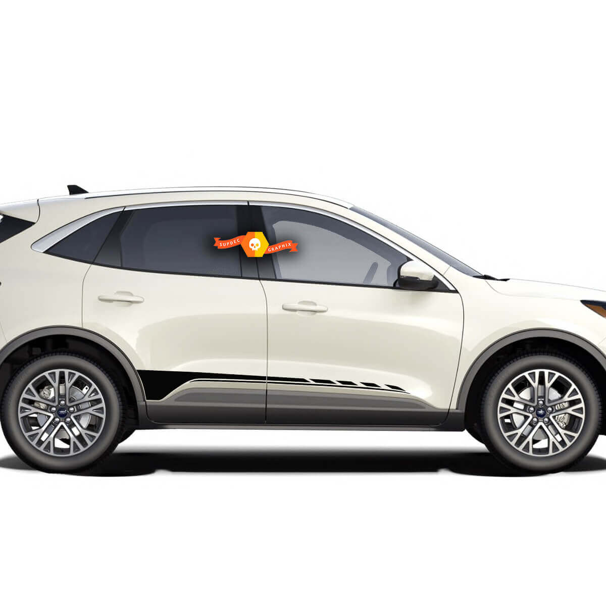 Musclecar Escape 2020 - 2022 Bande de vinyle de panneau de bas de caisse de portes Kit autocollant graphique
