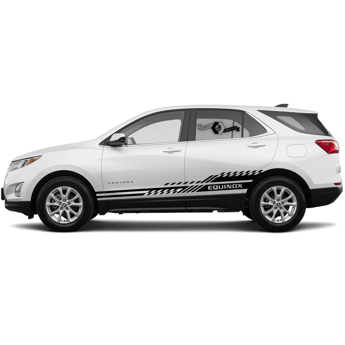 Paire 2021 Stripe latérale Chevrolet Equinox Rocker Panel Graphics décalcomanies en vinyle autocollant