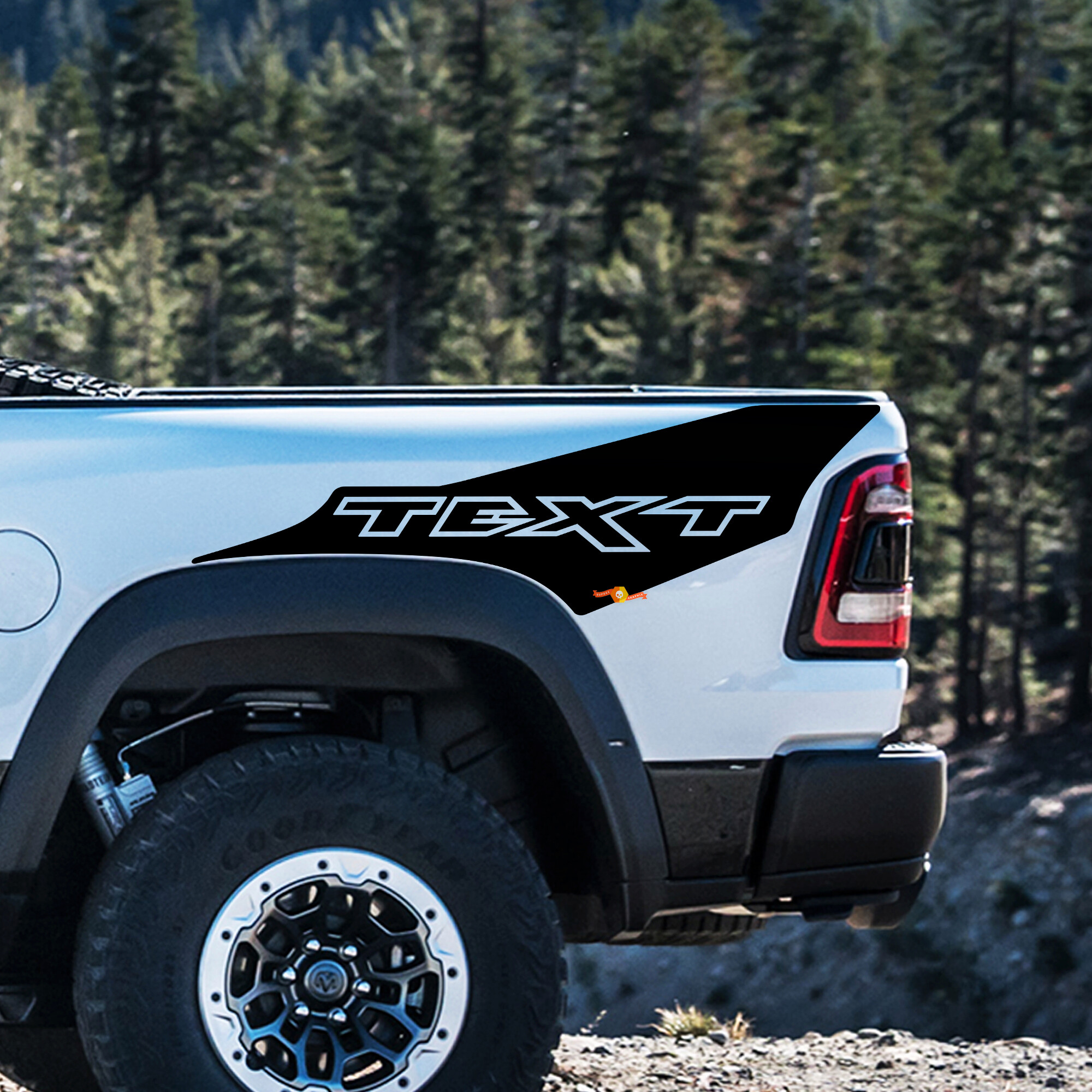 Kit de décalcomanies vinyle personnalisées style TRX pour tableau de bord Dodge Ram 1500 Rebel TRX