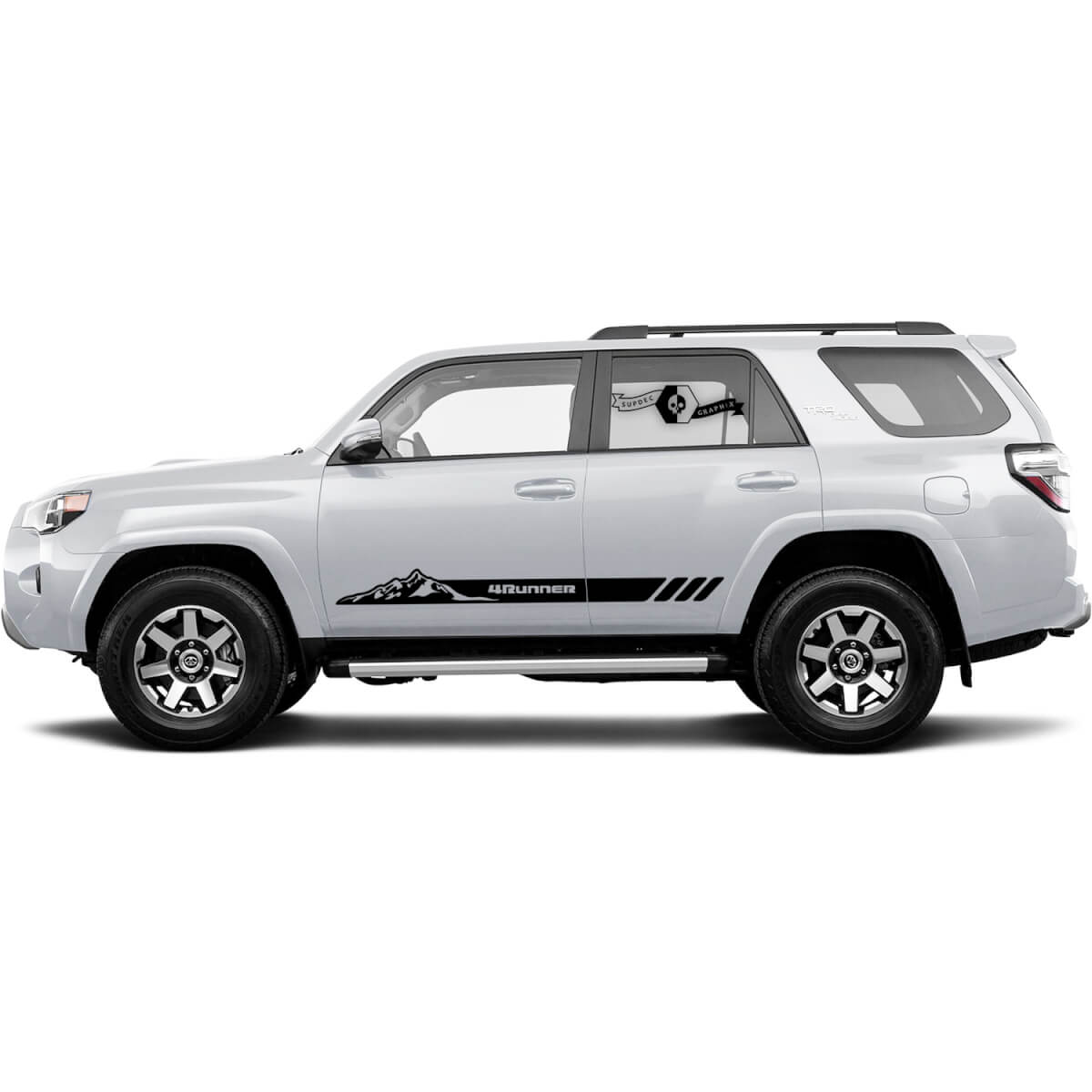 Paire 4Runner 2023 Doors de montagnes en vinyle décalcomanies Stripe autocollants pour Toyota 4Runner TRD