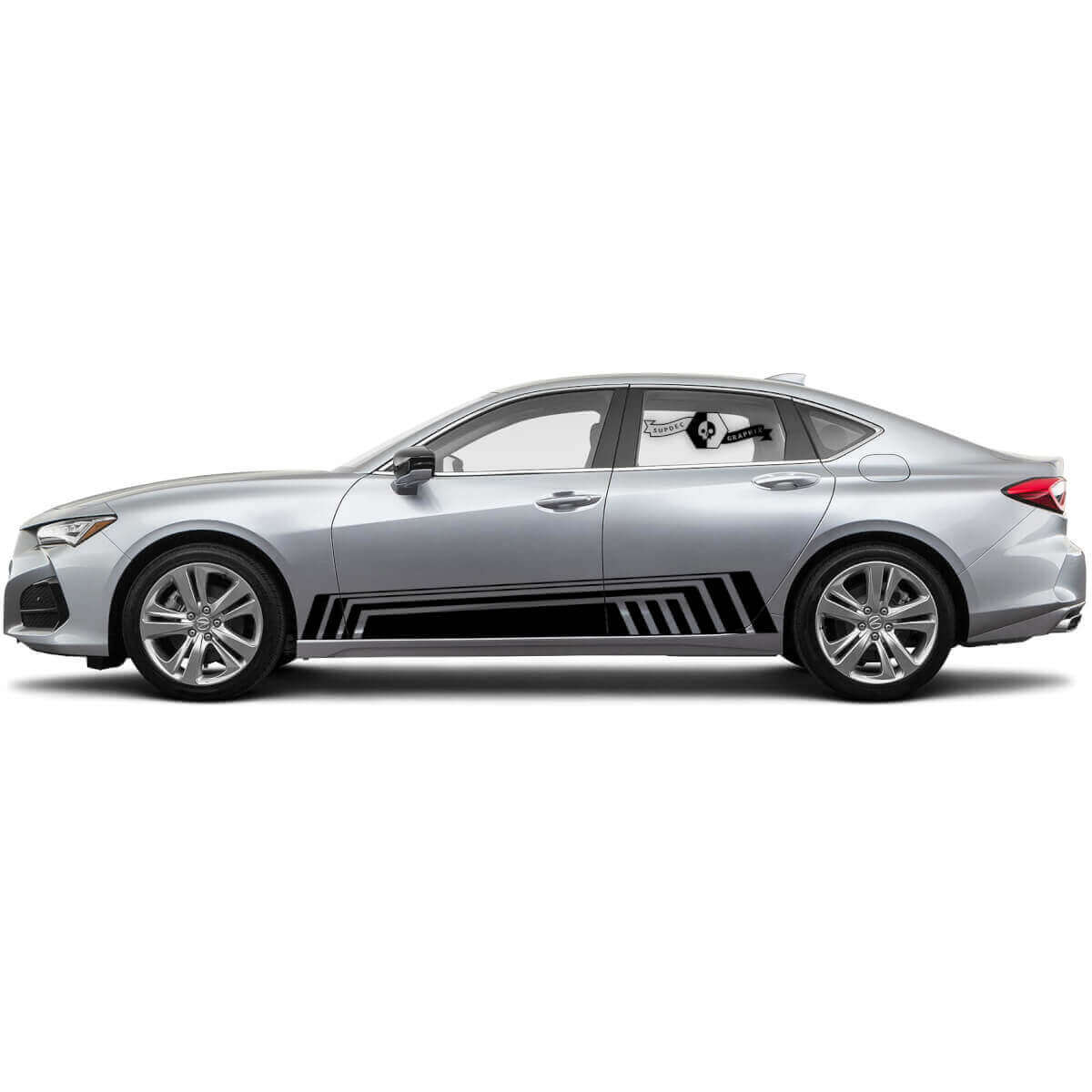 Autocollant Vinyle Bande Latérale d’Accent pour Acura TLX 2021