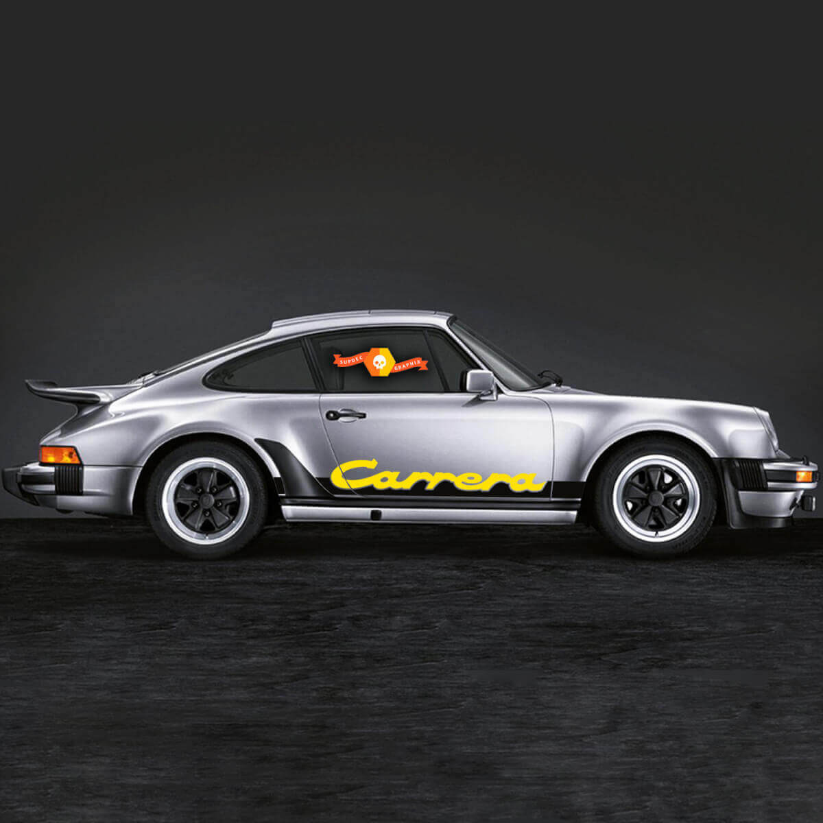 Autocollants Bandes Lettrage Carrera Latérales 2 Pour Porsche 911