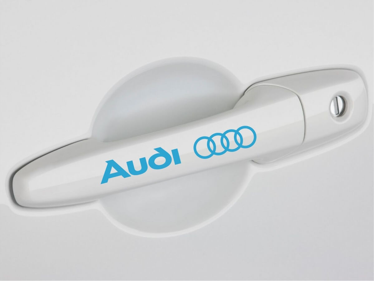 4 Autocollant de poignée de porte AUDI A3 A4 S4 A5 A6 Q5 Q7 TT quattro