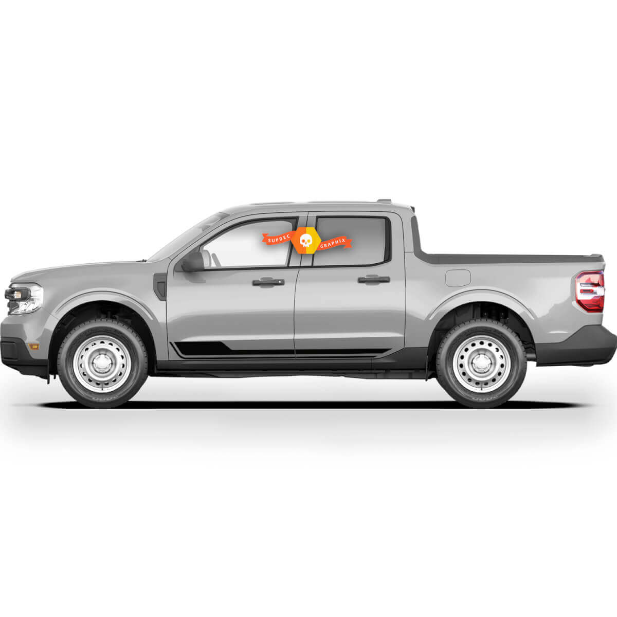 Paire d'autocollants graphiques Ford Maverick 2022 FX4 Rocker Panel Maverick Stickers
