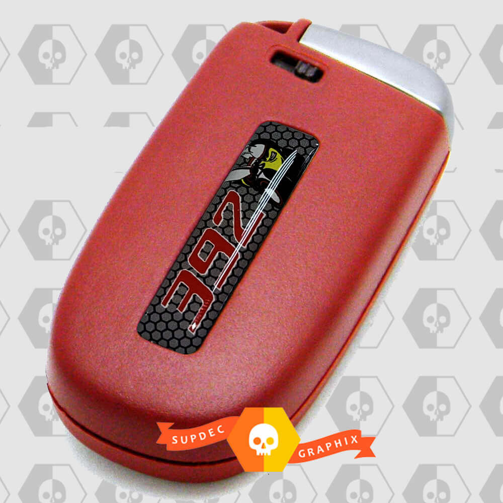 392 Autocollants Bombés pour Inserts de Télécommande pour Dodge Challenger Charger Durango