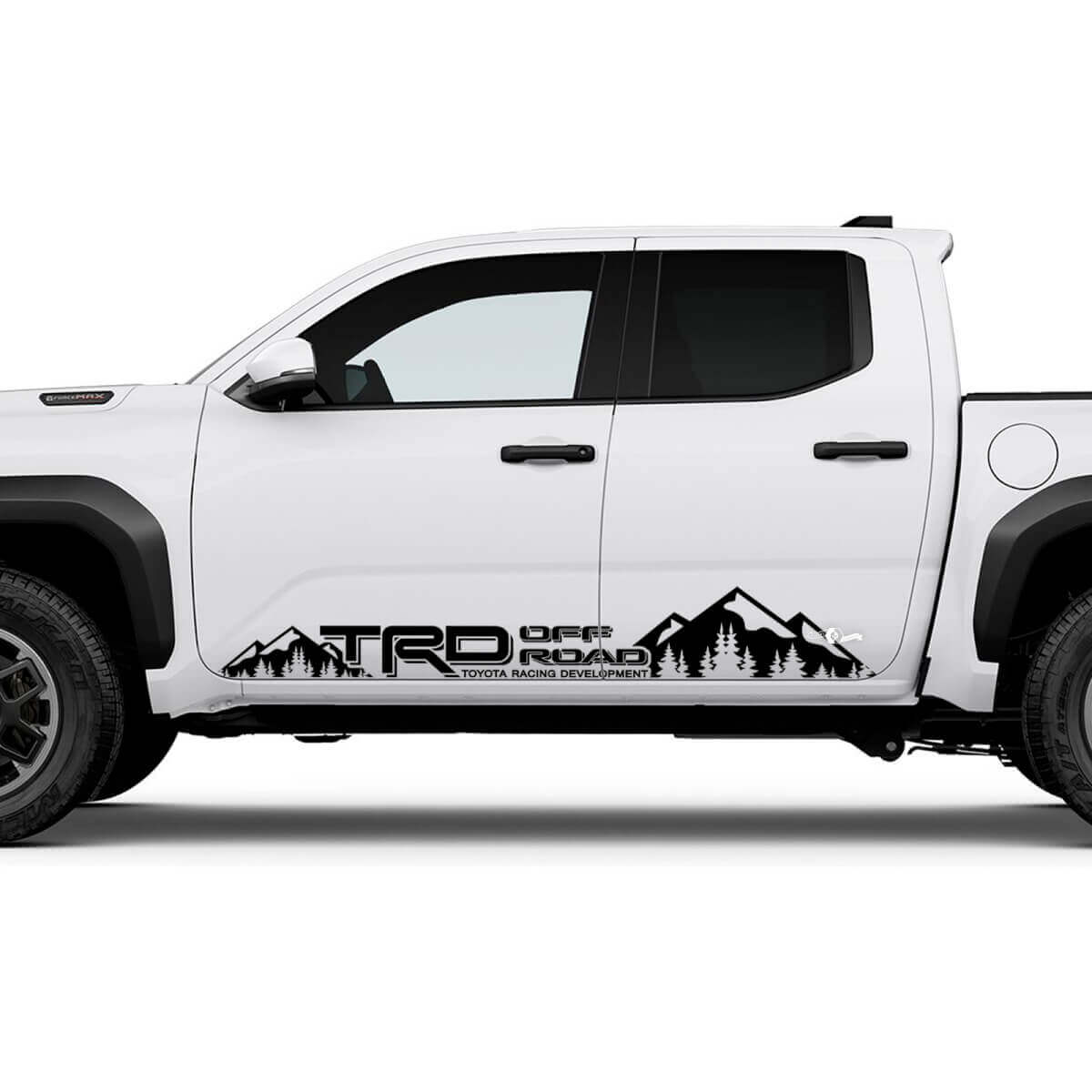 TRD OFF Road Mountains Side Rocker Panneer Stickers Stickers for Toyota Tacoma
