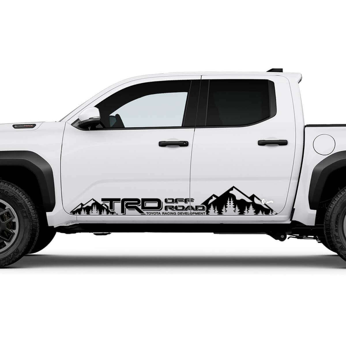 Autocollant vinyle TRD Off Road Mountains Side Rocker Panel pour Toyota Tacoma