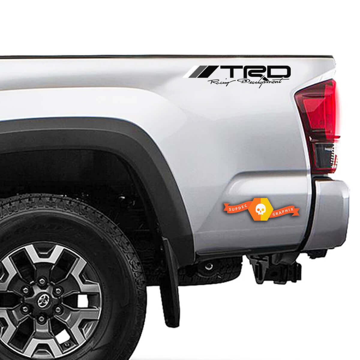 Autocollants latéraux en vinyle au style rétro TRD Racing Development pour camions Toyota